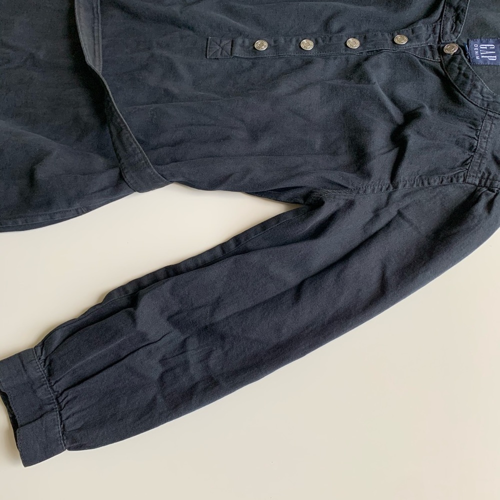 Gap black denim dress